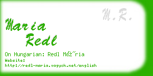 maria redl business card